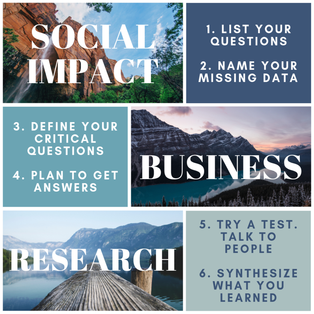 Social Impact Business Research & Test Plan